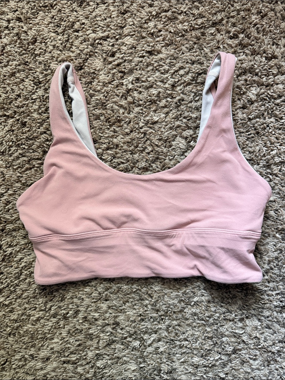 lululemon athletica Soft Pink Scoop Sports Bra